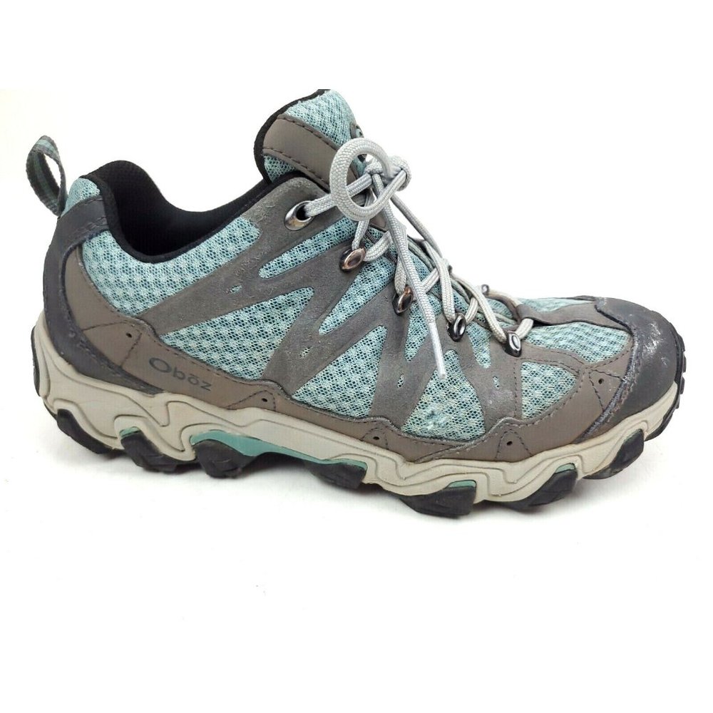 Oboz Luna Low Hiking Shoes Women’s Size10 Blue Gray EG21802MB0715